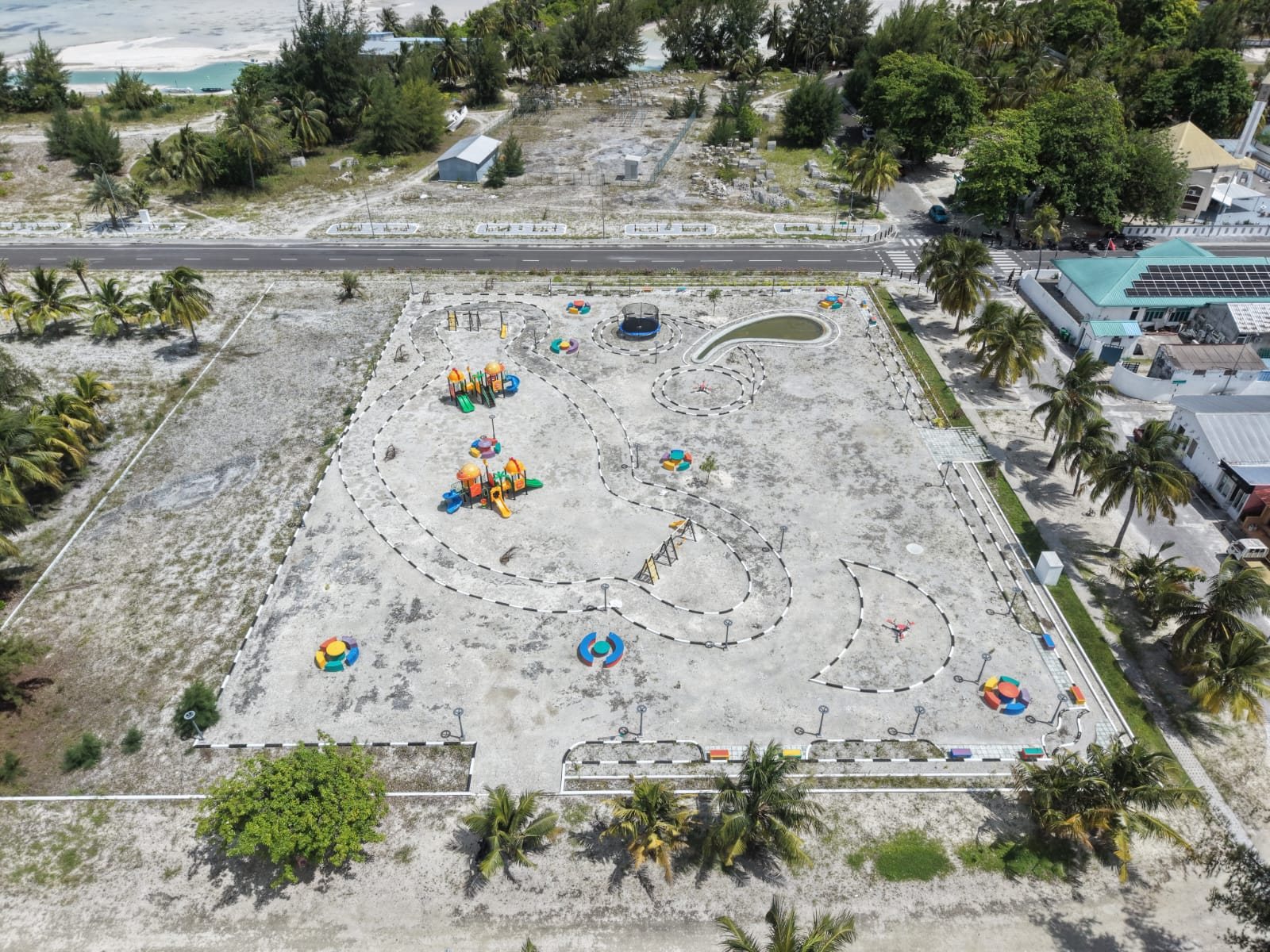 Drone view towards the north